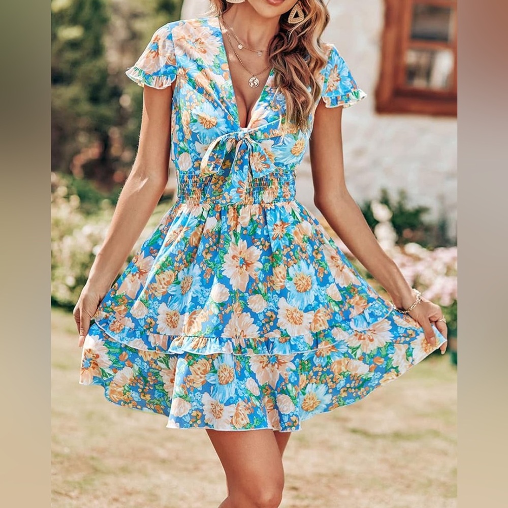 Floral Ruffle Dress